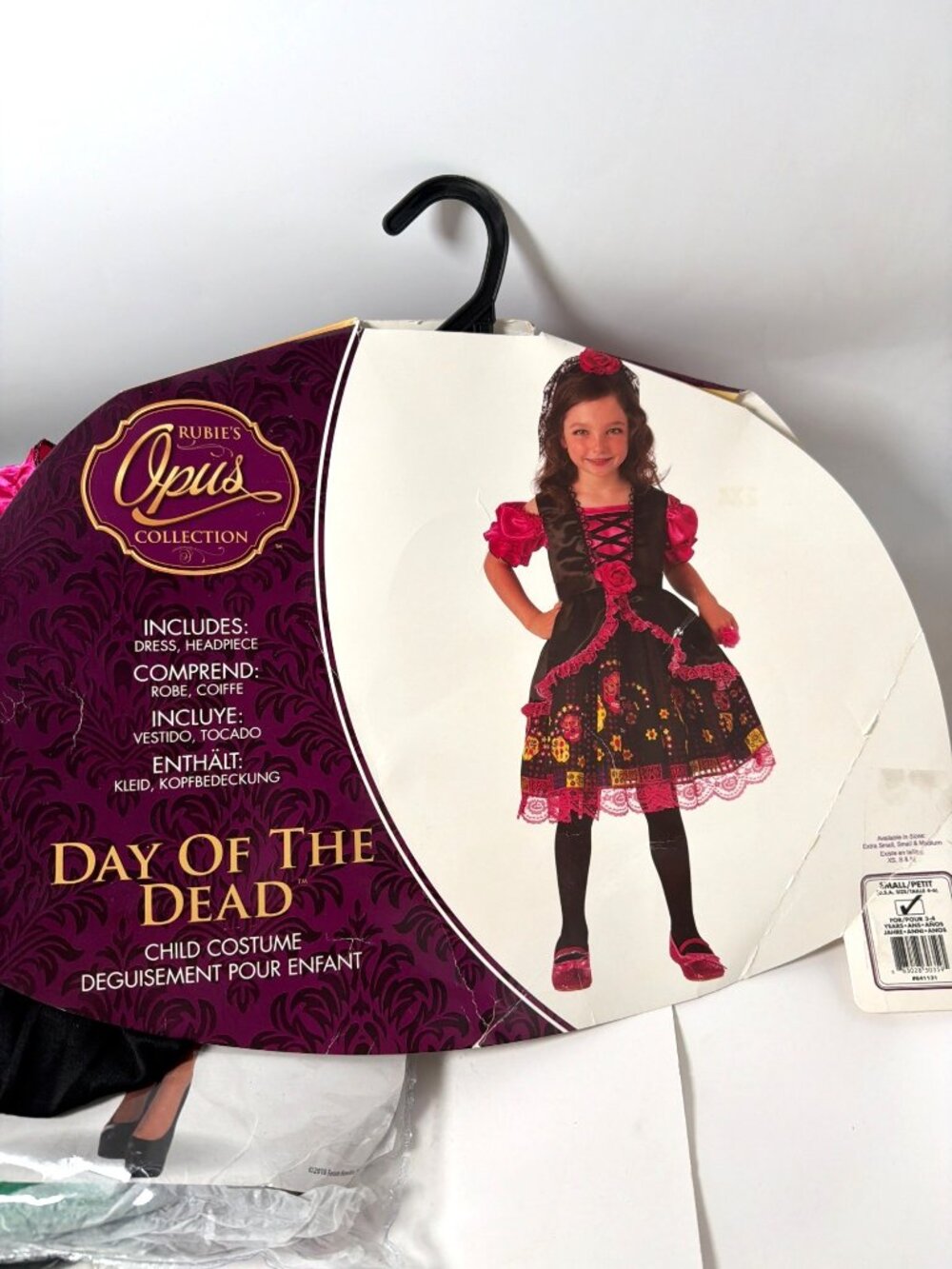 Rubies Day of the dead La Catrina Girls Costume Size Small 3-4 yrs - Picture 10 of 10